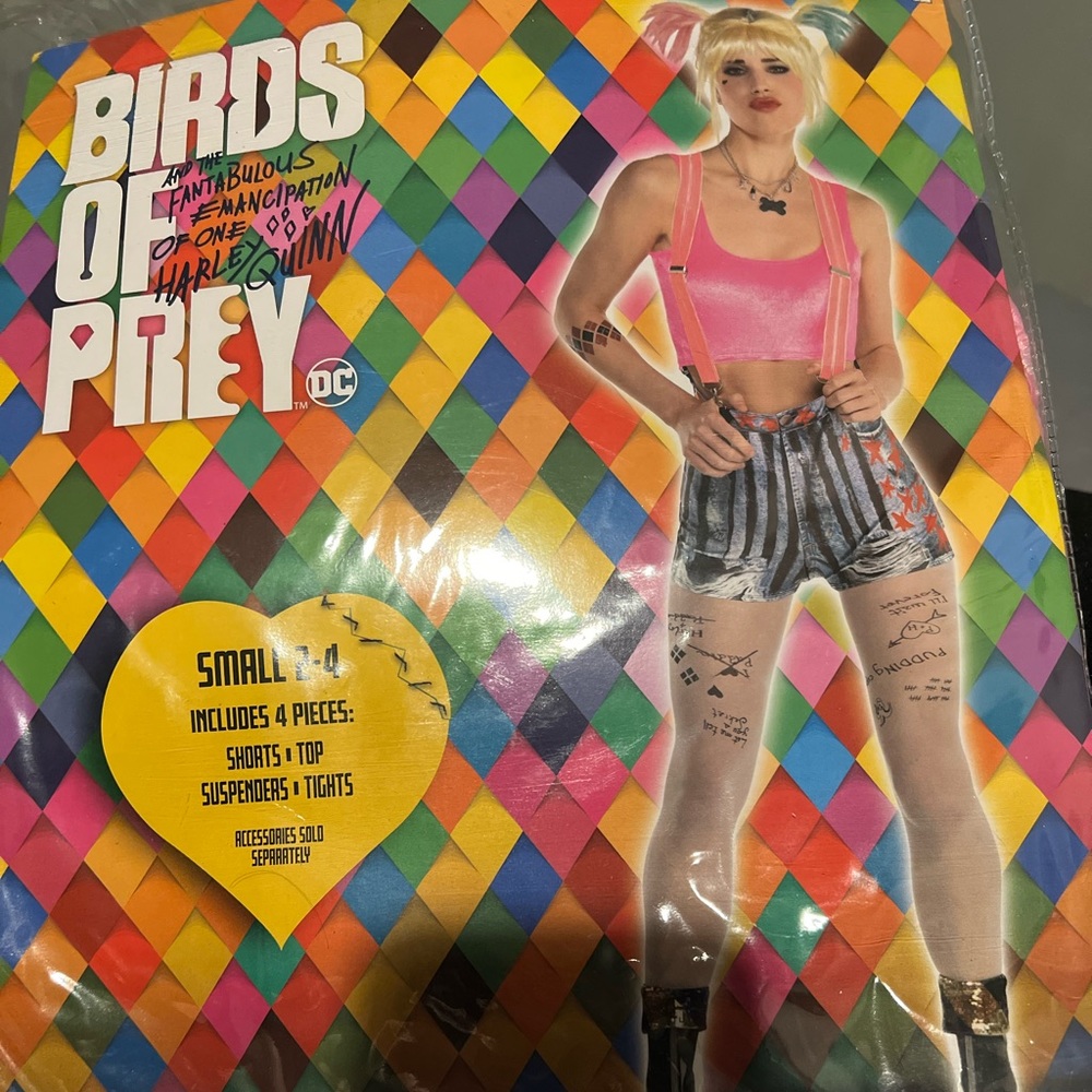 Harley Quinn costume with wig